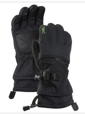 Head Brand Juniors Ski Gloves Size Medium